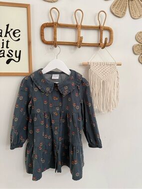 Little Co. - 3T - floral button up dress